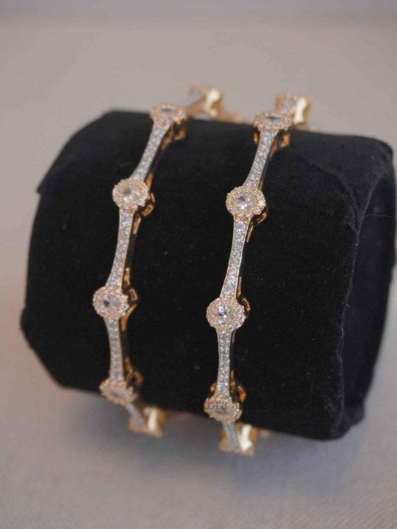Pair of Diamante bangles - SOKORA JEWELSPair of Diamante banglesBANGLES