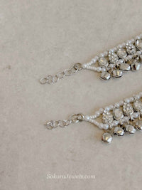 Pair of Silver Ghungroo Anklets – Bridal Payal - SOKORA JEWELSPair of Silver Ghungroo Anklets – Bridal Payal
