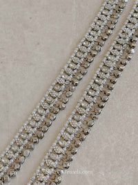 Pair of Silver Ghungroo Anklets – Bridal Payal - SOKORA JEWELSPair of Silver Ghungroo Anklets – Bridal Payal