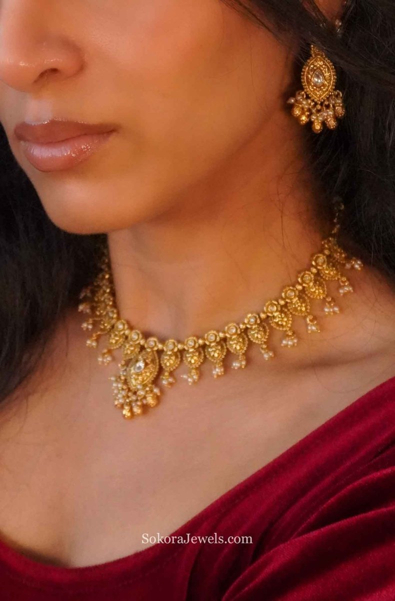 Pallavi Kundan set - SOKORA JEWELSPallavi Kundan set