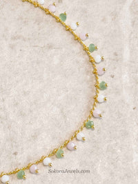 Pastel Bead Anklet - SOKORA JEWELSPastel Bead Anklet