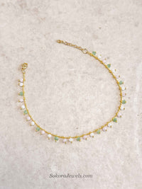 Pastel Bead Anklet - SOKORA JEWELSPastel Bead Anklet