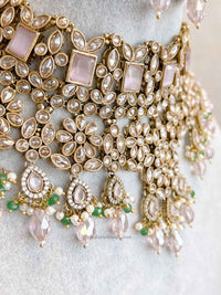 Pastel Bridal Choker Set - SOKORA JEWELSPastel Bridal Choker Setnecklace sets