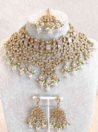 Pastel Bridal Choker Set - SOKORA JEWELSPastel Bridal Choker Setnecklace sets