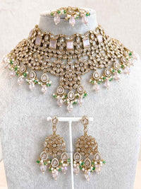 Pastel Bridal Choker Set - SOKORA JEWELSPastel Bridal Choker Setnecklace sets