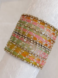 Pastel Glass Bangle set - SOKORA JEWELSPastel Glass Bangle setBANGLES