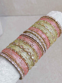 Pastel Glass Bangle set - SOKORA JEWELSPastel Glass Bangle setBANGLES
