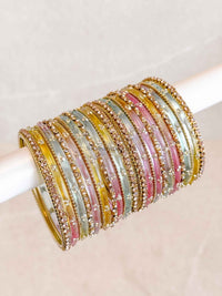 Pastel Glass Bangle set - SOKORA JEWELSPastel Glass Bangle setBANGLES