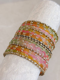 Pastel Glass Bangle set - SOKORA JEWELSPastel Glass Bangle setBANGLES