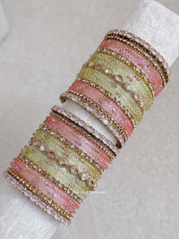 Pastel Glass Bangle set - SOKORA JEWELSPastel Glass Bangle setBANGLES