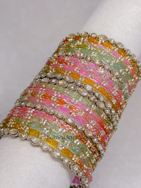 Pastel Glass Bangle set - SOKORA JEWELSPastel Glass Bangle setBANGLES