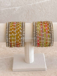Pastel Glass Bangle set - SOKORA JEWELSPastel Glass Bangle setBANGLES