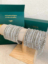 Pav Midi Pearly Bangle Set - 3 Colour Options - SOKORA JEWELSPav Midi Pearly Bangle Set - 3 Colour OptionsBANGLES