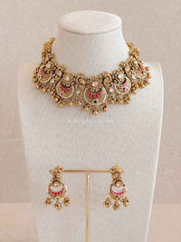 Peacock kundan choker set with ghungroo beads - SOKORA JEWELSPeacock kundan choker set with ghungroo beads