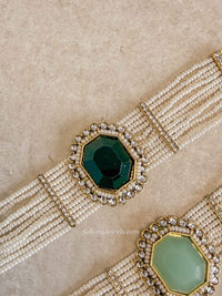 Pearl and Kundan Gem Bracelet - SOKORA JEWELSPearl and Kundan Gem Bracelet