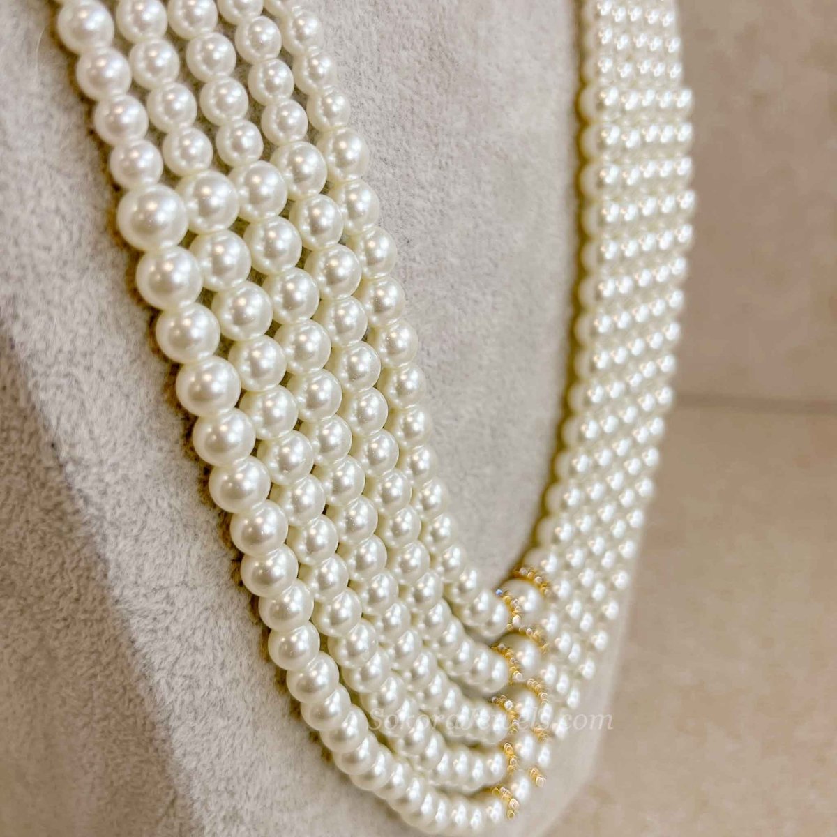 Pearl Bead Mens Mala - SOKORA JEWELSPearl Bead Mens Mala