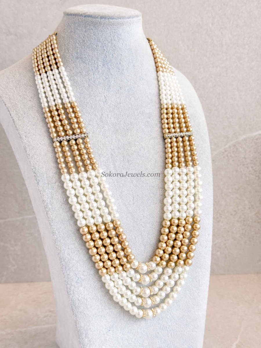 Pearl & Bead Mens Mala - SOKORA JEWELSPearl & Bead Mens Mala