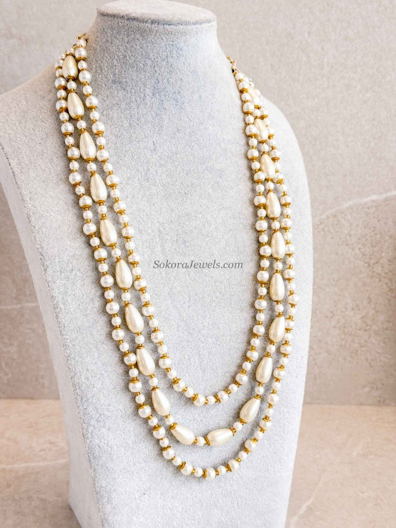Pearl & Bead Mens Mala - SOKORA JEWELSPearl & Bead Mens Mala