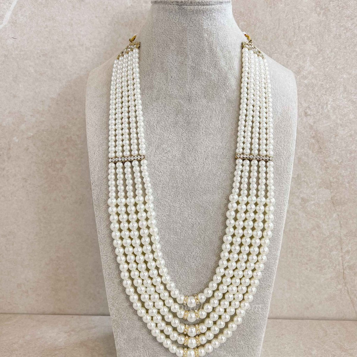 Pearl Bead Mens Mala - SOKORA JEWELSPearl Bead Mens Mala