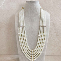 Pearl Bead Mens Mala - SOKORA JEWELSPearl Bead Mens Mala