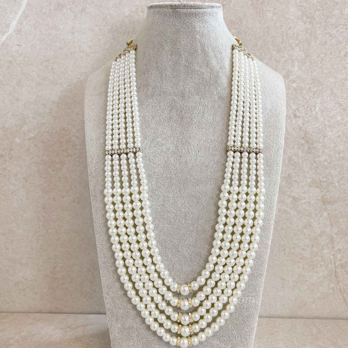 Pearl Bead Mens Mala - SOKORA JEWELSPearl Bead Mens Mala