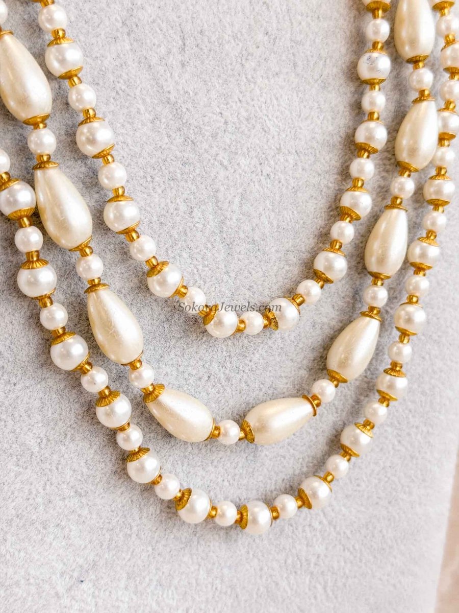 Pearl & Bead Mens Mala - SOKORA JEWELSPearl & Bead Mens Mala