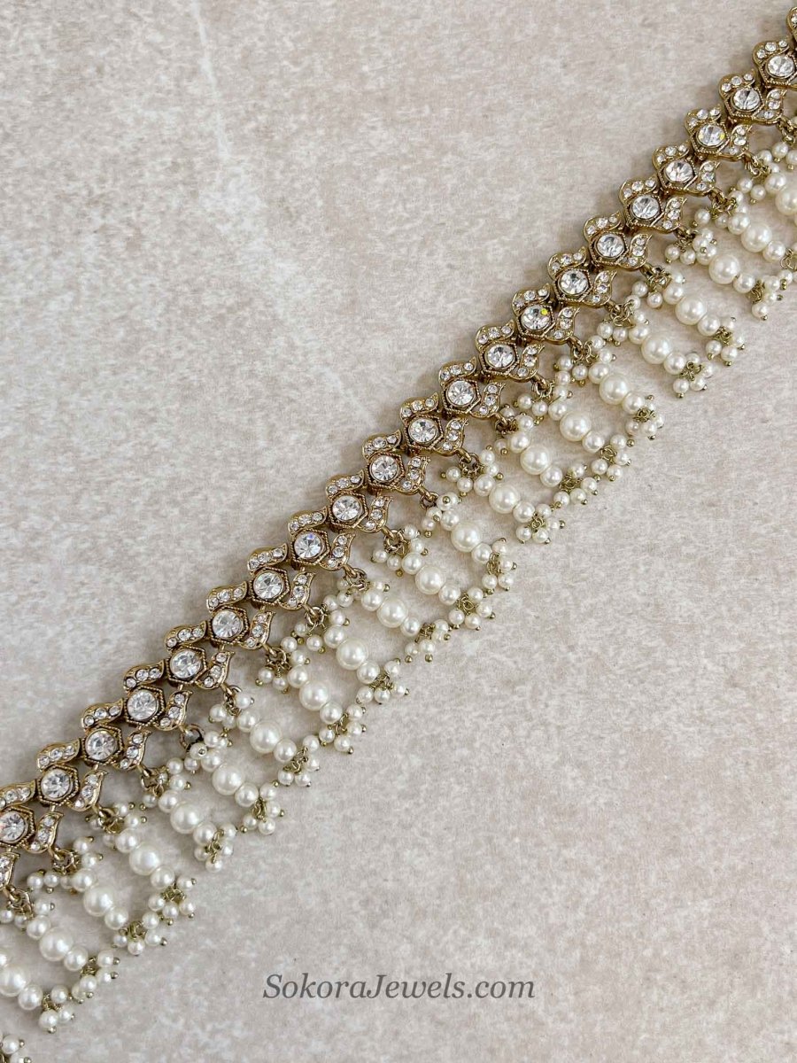 Pearl Beaded Waist Chain - SOKORA JEWELSPearl Beaded Waist Chain