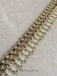 Pearl Beaded Waist Chain - SOKORA JEWELSPearl Beaded Waist Chain