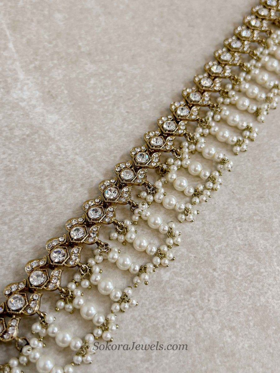 Pearl Beaded Waist Chain - SOKORA JEWELSPearl Beaded Waist Chain