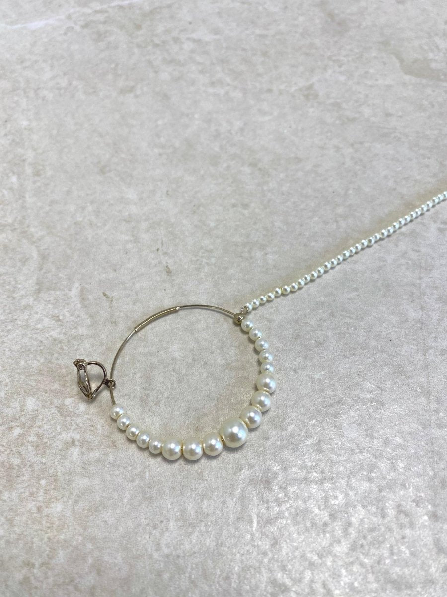 Pearl Detail Nose Ring - (Clip on Type) - SOKORA JEWELSPearl Detail Nose Ring - (Clip on Type)