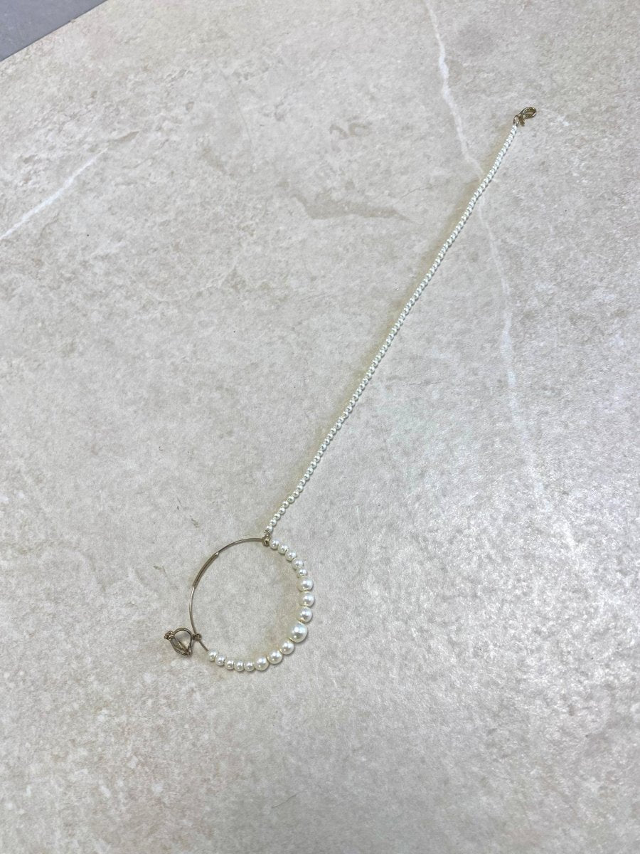 Pearl Detail Nose Ring - (Clip on Type) - SOKORA JEWELSPearl Detail Nose Ring - (Clip on Type)