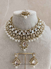 Pearl Faux Kundan Set - SOKORA JEWELSPearl Faux Kundan SetNECKLACE SETS