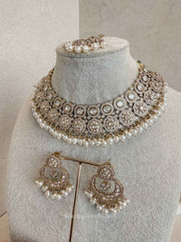 Pearl & Kundan Bridal Necklace Set - SOKORA JEWELSPearl & Kundan Bridal Necklace SetNECKLACE SETS