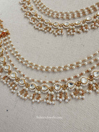 Pearl & Kundan Earring chains - SOKORA JEWELSPearl & Kundan Earring chainsEARRINGS