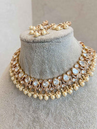 Pearl & Kundan Necklace set - SOKORA JEWELSPearl & Kundan Necklace setNECKLACE SETS