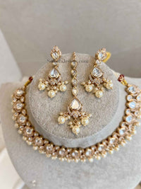 Pearl & Kundan Necklace set - SOKORA JEWELSPearl & Kundan Necklace setNECKLACE SETS