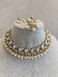 Pearl & Kundan Necklace set - SOKORA JEWELSPearl & Kundan Necklace setNECKLACE SETS