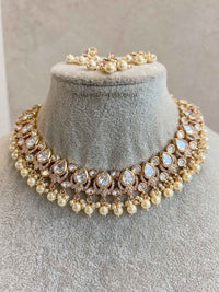 Pearl & Kundan Necklace set - SOKORA JEWELSPearl & Kundan Necklace setNECKLACE SETS