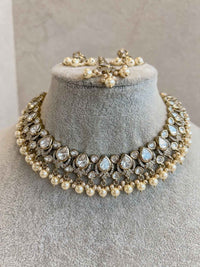 Pearl & Kundan Necklace set - SOKORA JEWELSPearl & Kundan Necklace setNECKLACE SETS