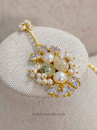 Pearl & Pale Gemstone Statement Set - SOKORA JEWELSPearl & Pale Gemstone Statement Set
