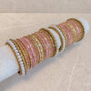 Pearly Bridal Bangle Set - Pink - SOKORA JEWELSPearly Bridal Bangle Set - PinkBANGLES