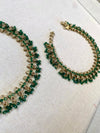 Pearly Champagne Anklets - Green - SOKORA JEWELSPearly Champagne Anklets - Green