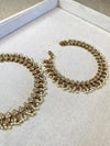 Pearly Champagne Bridal Anklets - SOKORA JEWELSPearly Champagne Bridal Anklets
