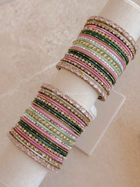 Peony Bouquet Multicolour Bangle Set - SOKORA JEWELSPeony Bouquet Multicolour Bangle SetBANGLES
