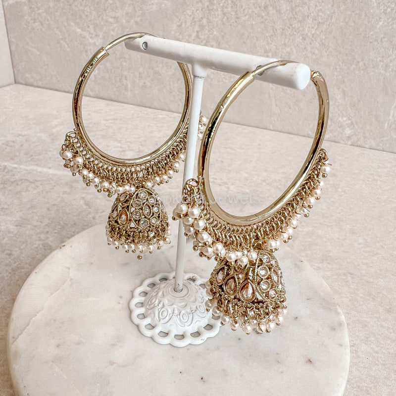 Pernia Jhumka Hoops - SOKORA JEWELSPernia Jhumka Hoops