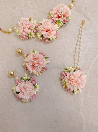 Pink Blossom Floral Necklace set - SOKORA JEWELSPink Blossom Floral Necklace set