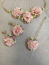 Pink Blossom Floral Necklace set - SOKORA JEWELSPink Blossom Floral Necklace set