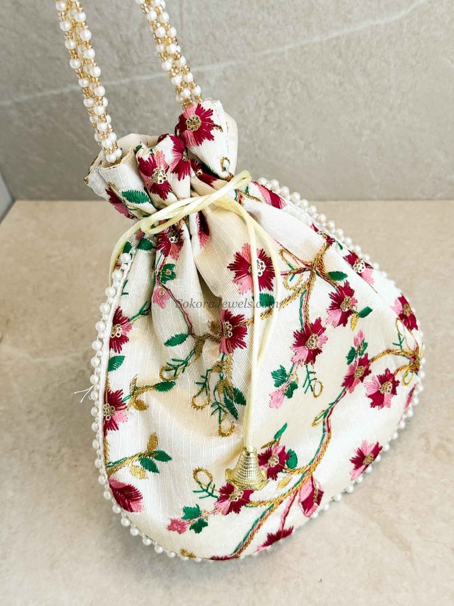 Poppy Flower Potli - SOKORA JEWELSPoppy Flower Potli