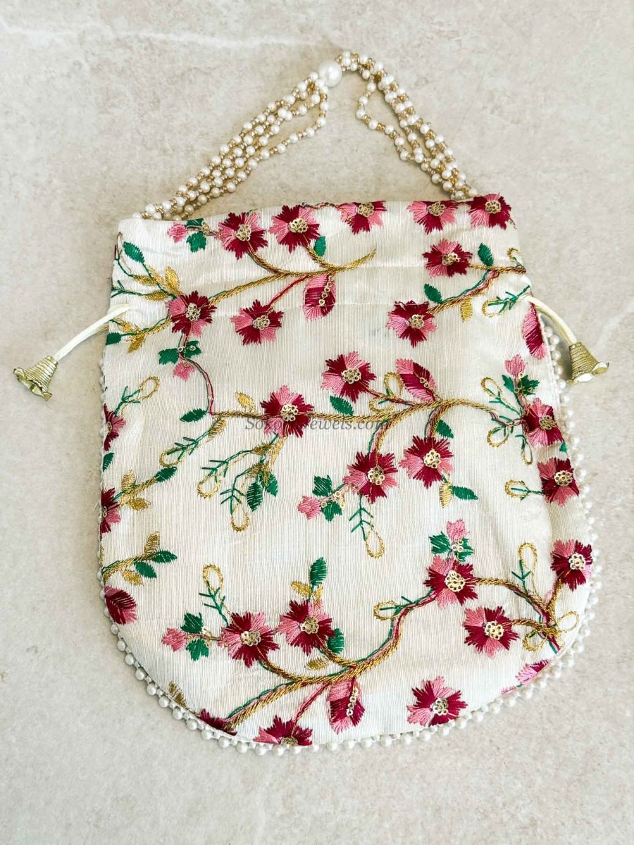 Poppy Flower Potli - SOKORA JEWELSPoppy Flower Potli