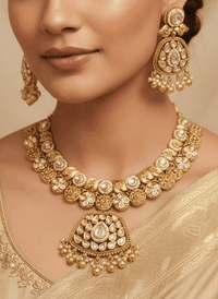 Pranamika Kundan Necklace set - SOKORA JEWELSPranamika Kundan Necklace setNECKLACE SETS